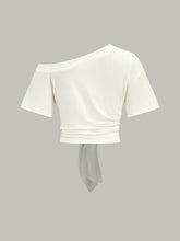 One-Shoulder Knotted Top